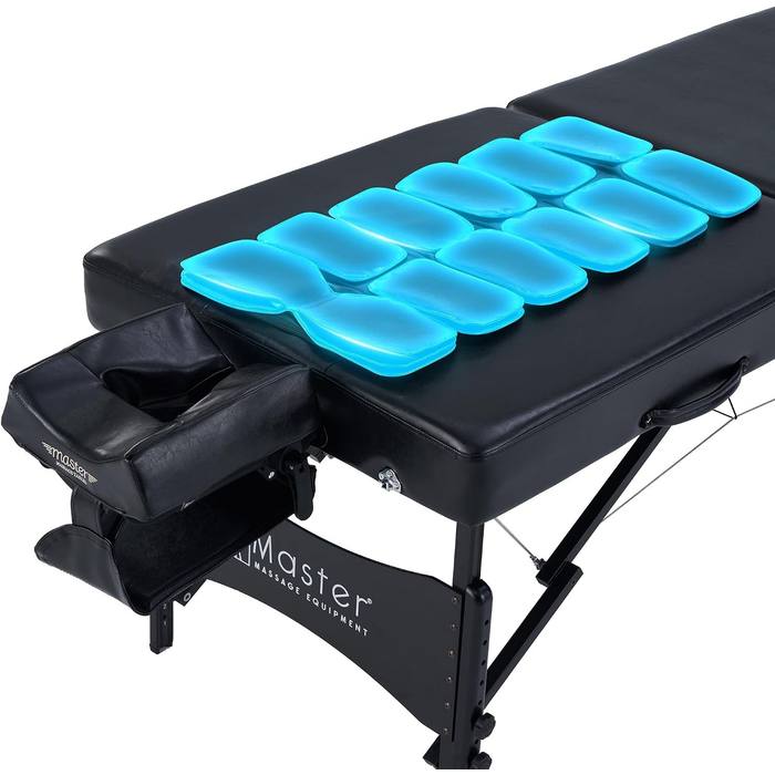 Master Massage Monaco 30" AirWave Portable Massage Table Lumbar Traction Black